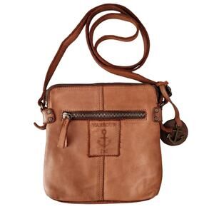 Harbour 2nd Brown Leather Crossbody Bag Purse
